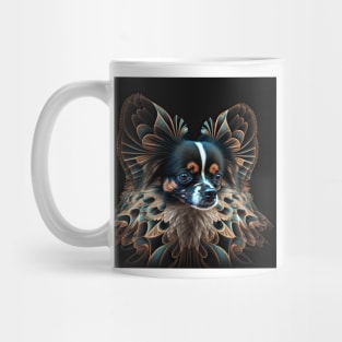 A Fractal Design of A Papillon Mug